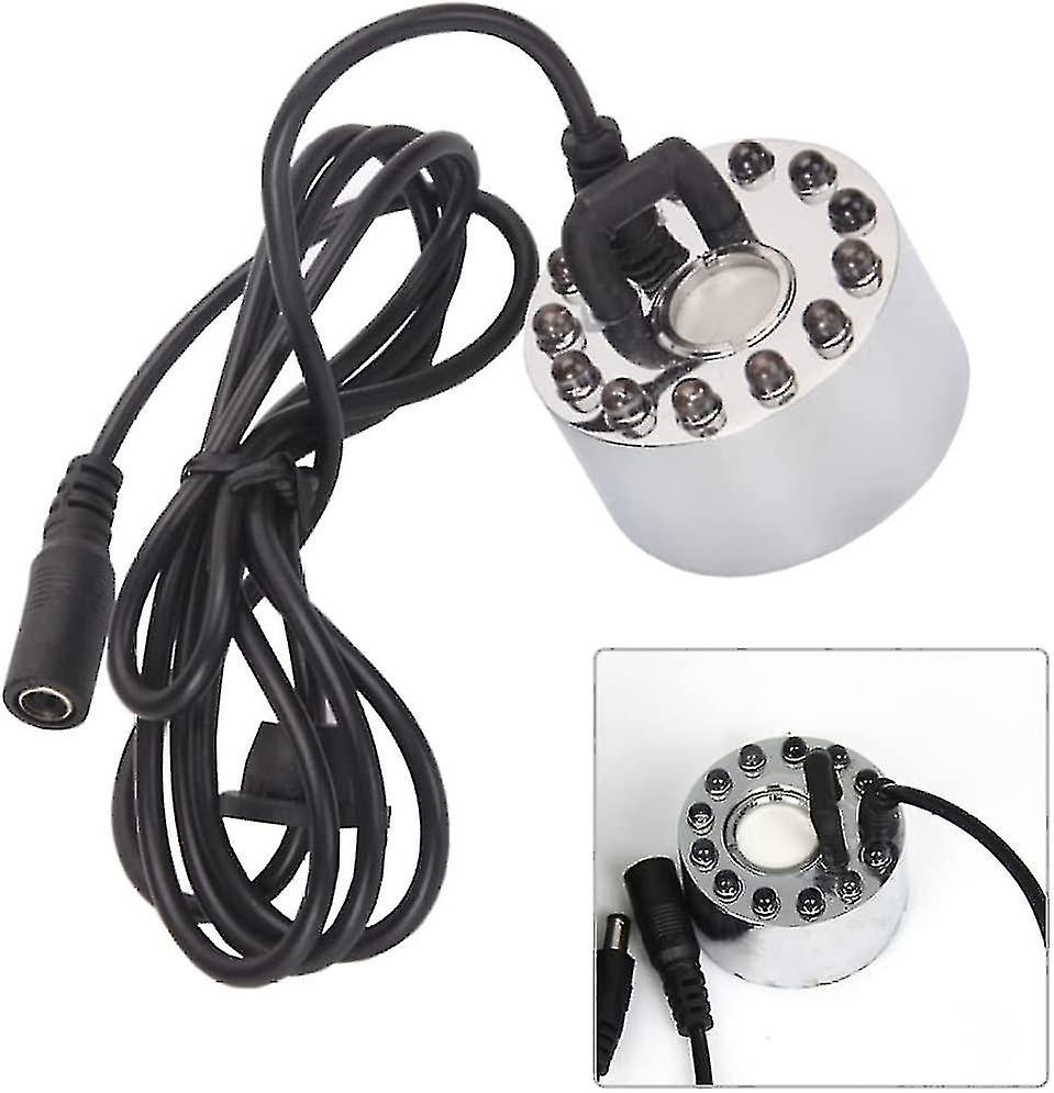 Mini Mist Maker Fogger 12 Led Ultrasone Mist Maker Water Fontein Vijver Mist Machine 24V Verstuiver