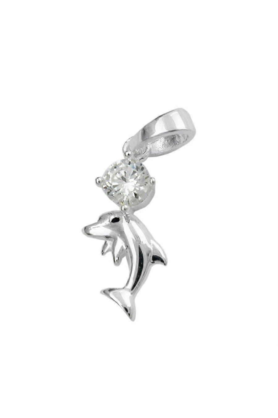Pendant Dolphin Zirconia Silver 925 - Gl91683
