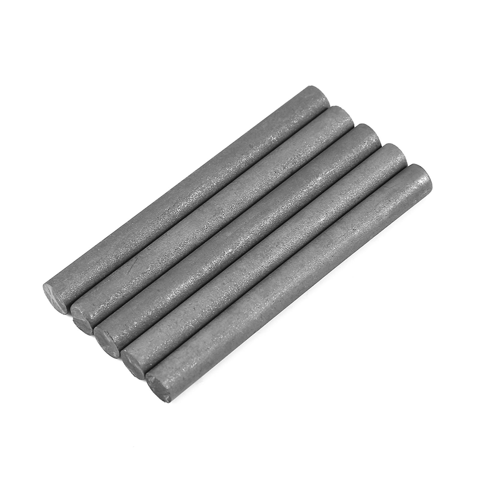 5stk sort farve 99.9% grafitelektrode cylinderstang længde 100mm diameter 10mm