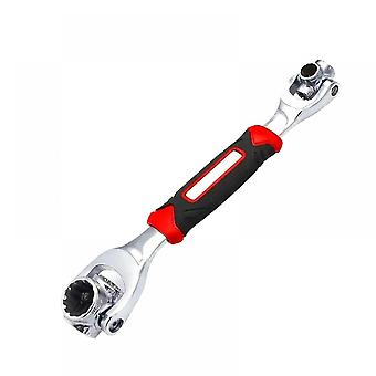 1pc Multi-Functional Spanner Socket Wrench with 360 Degree Rotating Head - Perfect for Furniture, Car & More