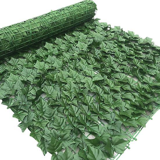 Artificial Privacy Fence Nice-looking Minimalist Watering Free Modern Add Natural Vibe Artificial Fence Leaf for Shop