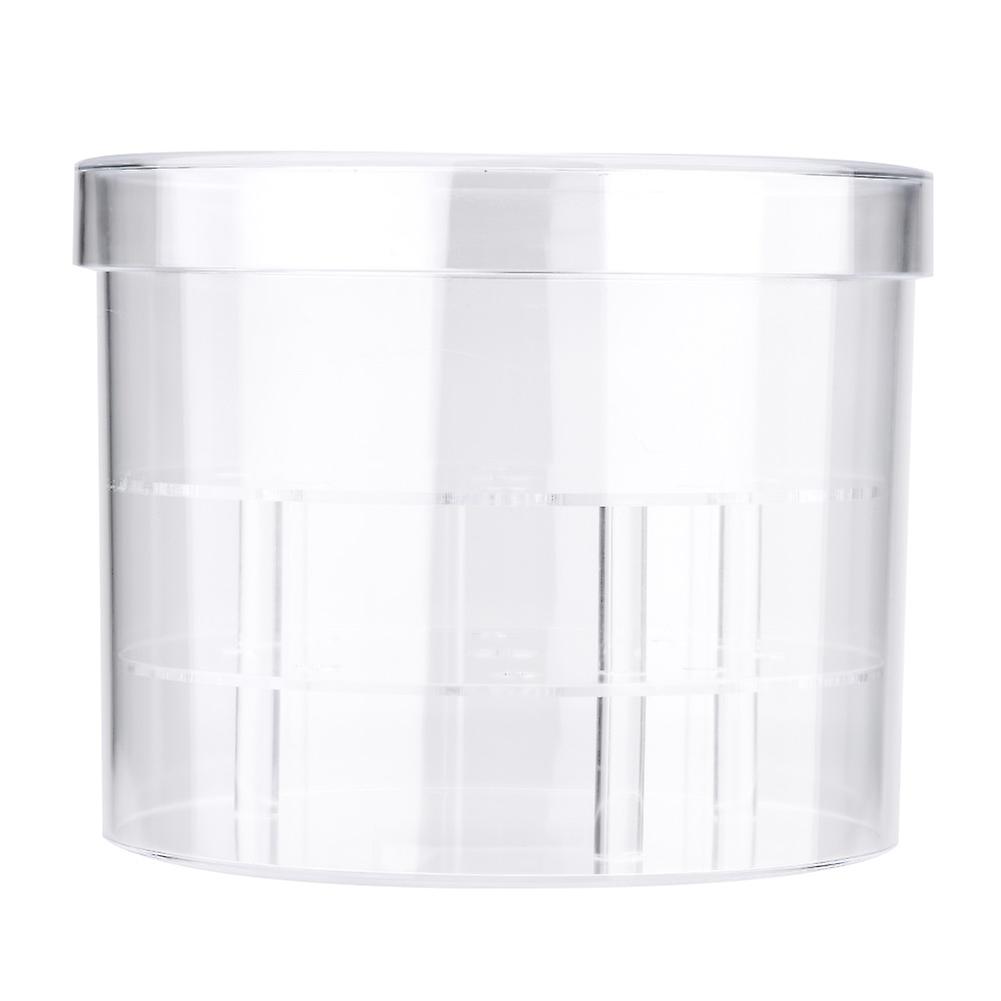 Transparent Round Acrylic Flower Box Circular Rose Storage 9 Holes