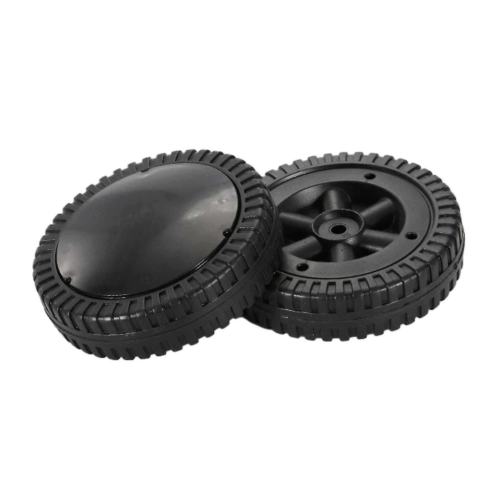 2 Pack BBQ Grill Wheels Smooth Rolling Black 6 polegadas Pneus para churrasco Grills