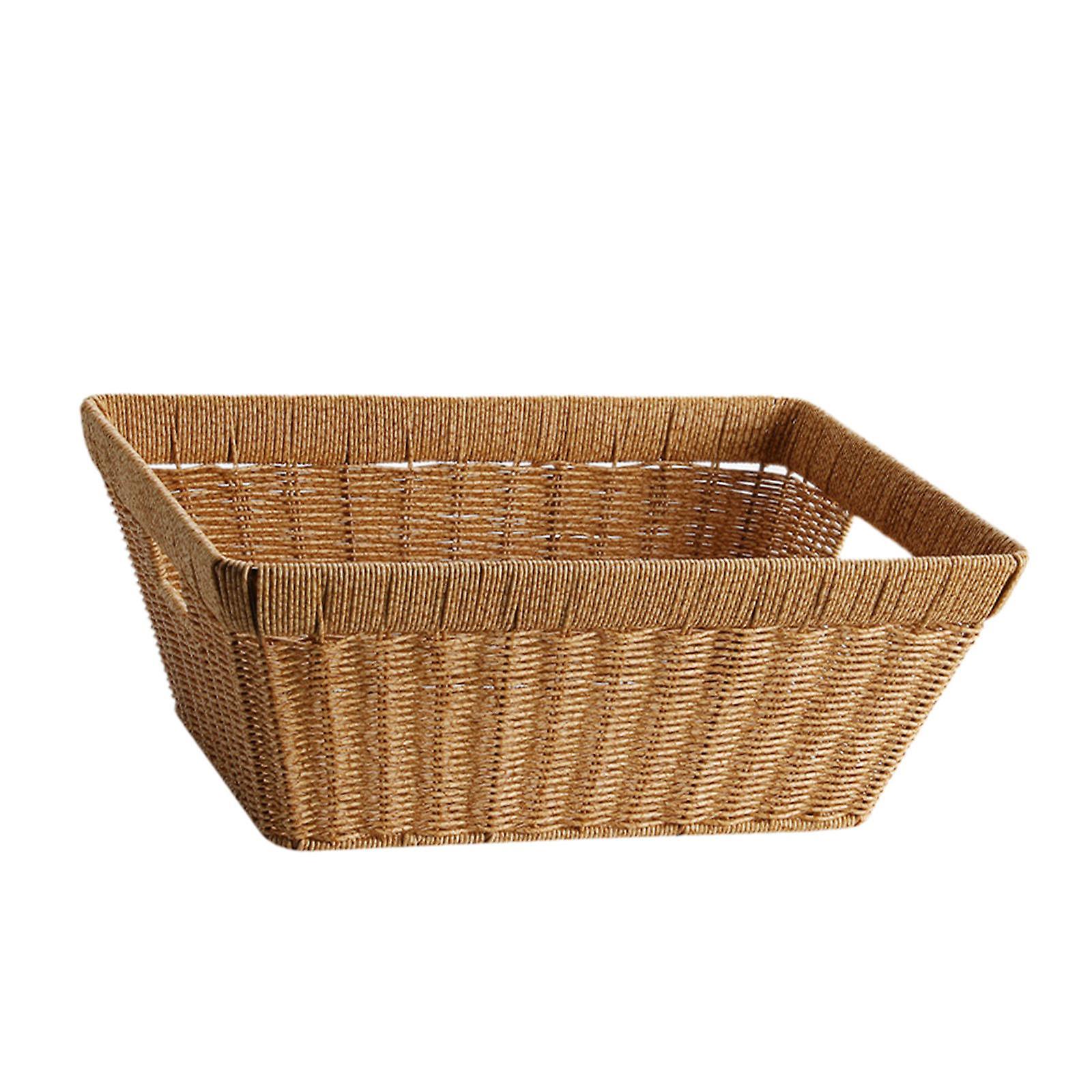 Rectangle Serving Basket Stackable for Food Serving Display Vegetables Bread Light Color
