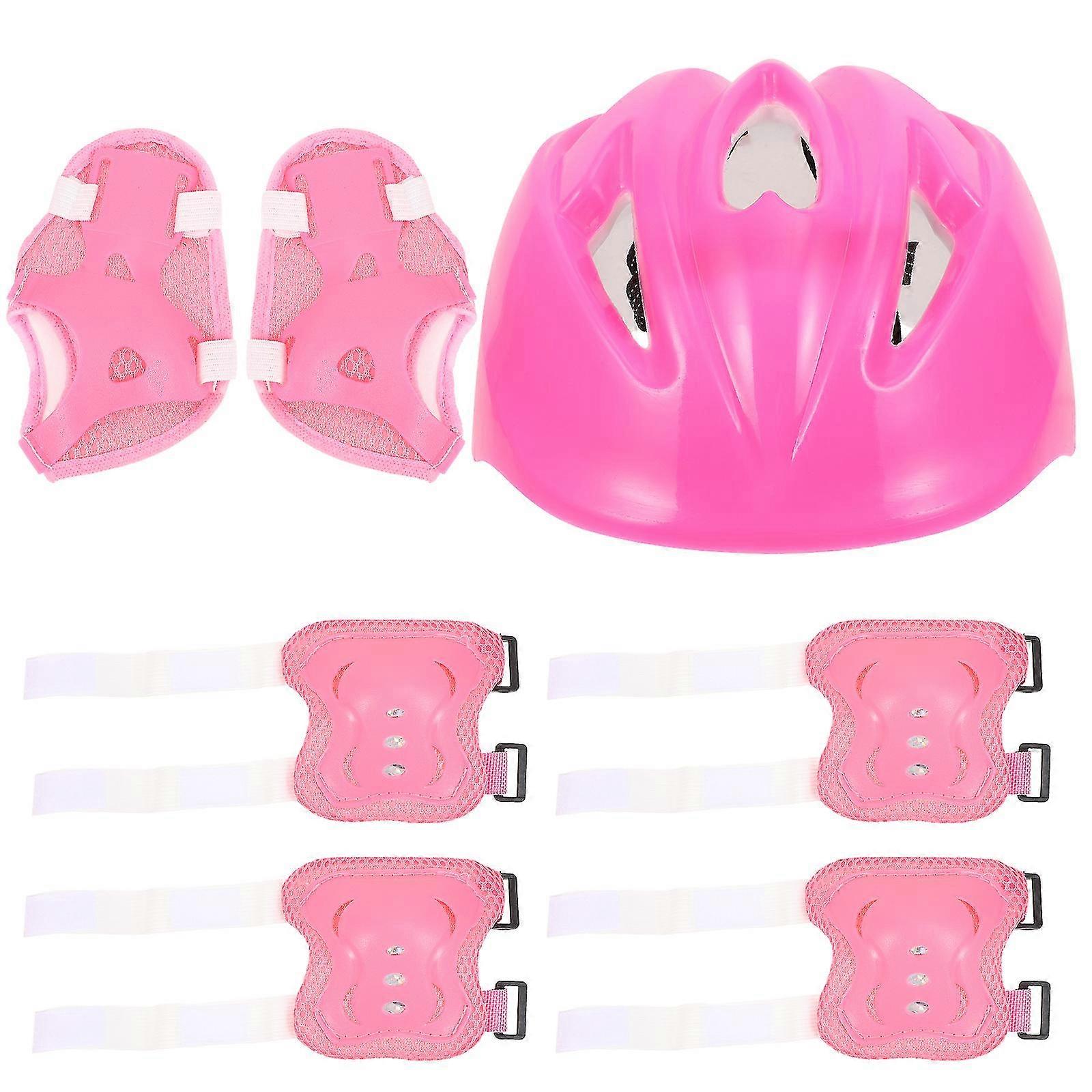 7Pcs Safety Helmet Kneecaps Protective Equipment Children Balance Car Helmet