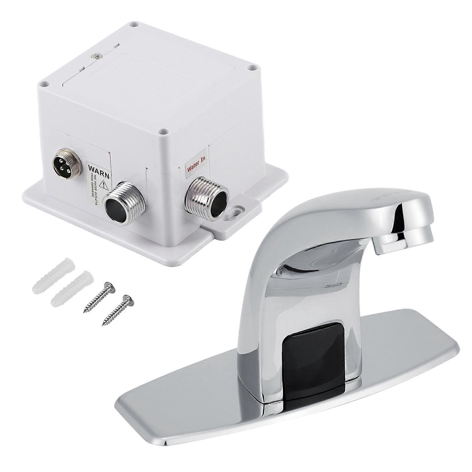 Automatic Infrared Sensor Faucet, Cold Water Tap for Kitchen Bathroom Sink with Control Box, Hands-Free Operation, Water Saving, Touchless Design