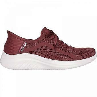 Women's Skechers Ultra Flex 3.0 Brilliant Path | Burgundy | Womens Comfort Slip-in Trainers