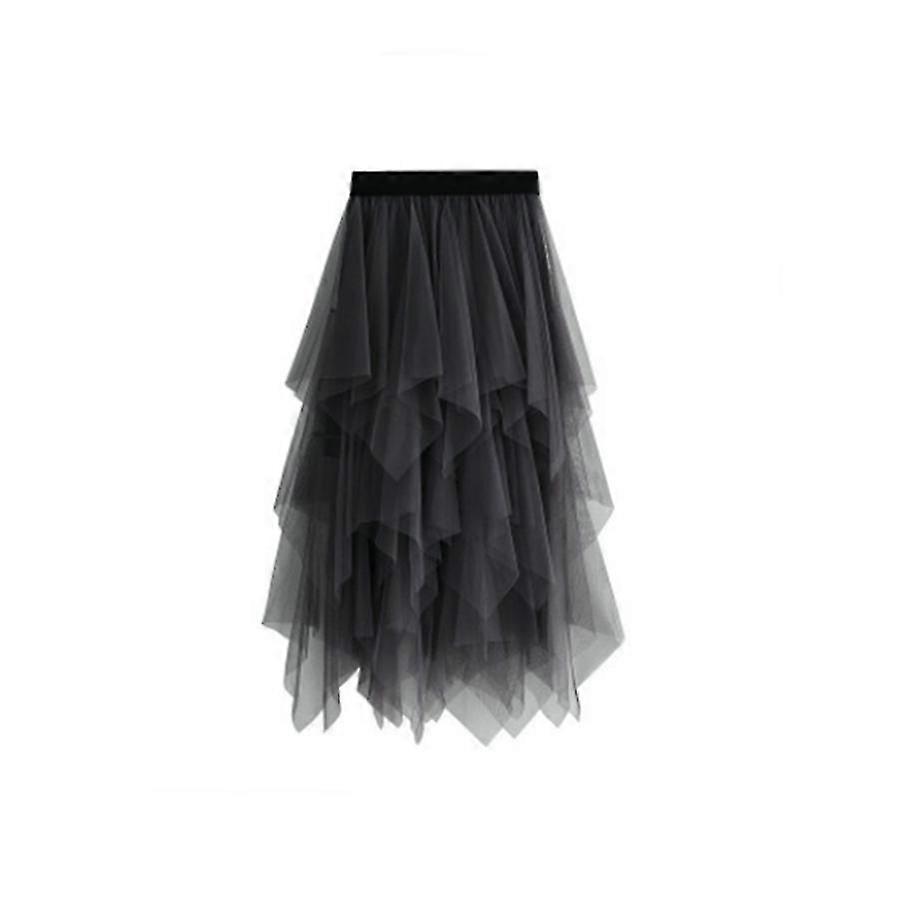 Femei fusta Tulle elastic talie mesh long paragraph fusta rochie