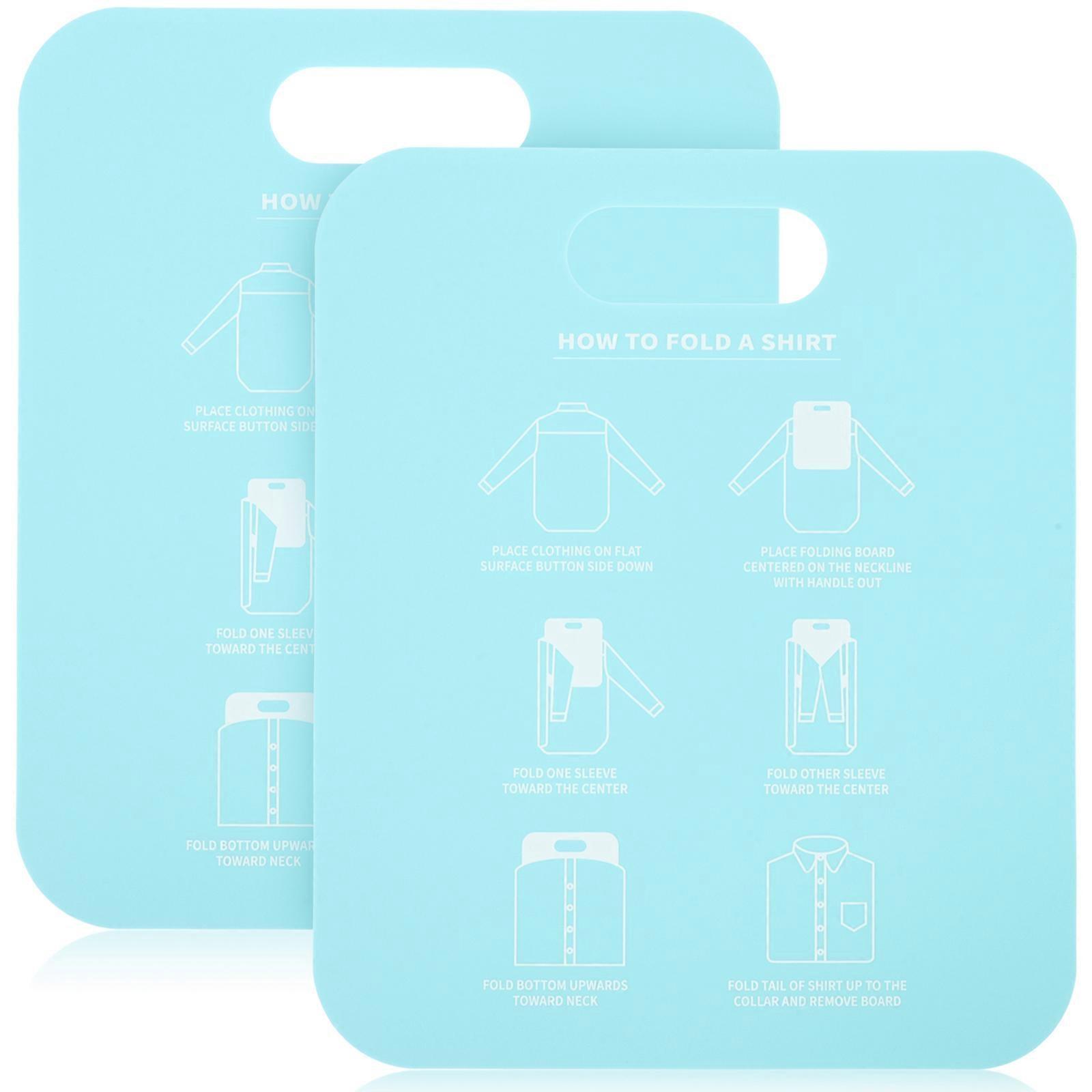 2pcs Shirt Stacking board Practical Clothing Package Board Clothes Foldable Aid Tool
