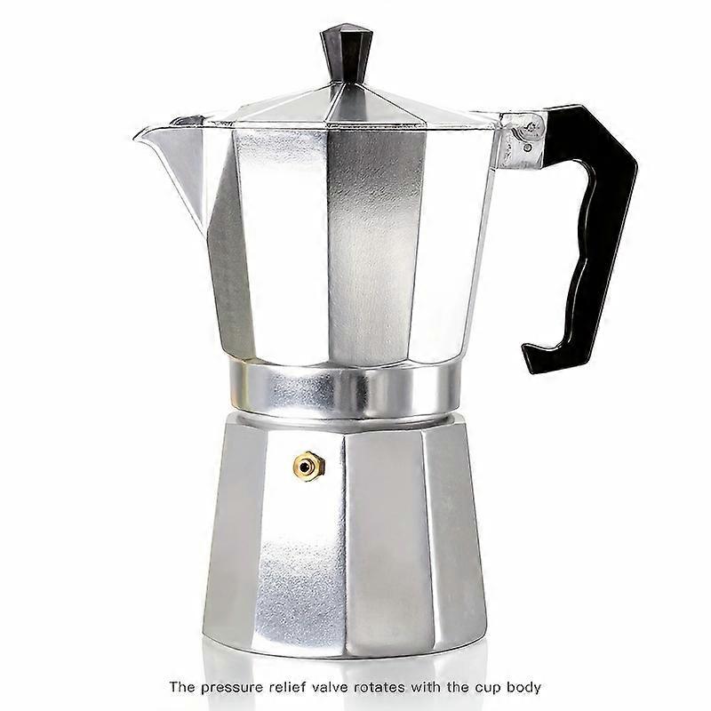 Φορητός ιταλικός σχεδιασμός αλουμινίου Moka Pot Classic για αυθεντικό χειροποίητο εσπρέσο, εσωτερική/εξωτερική χρήση