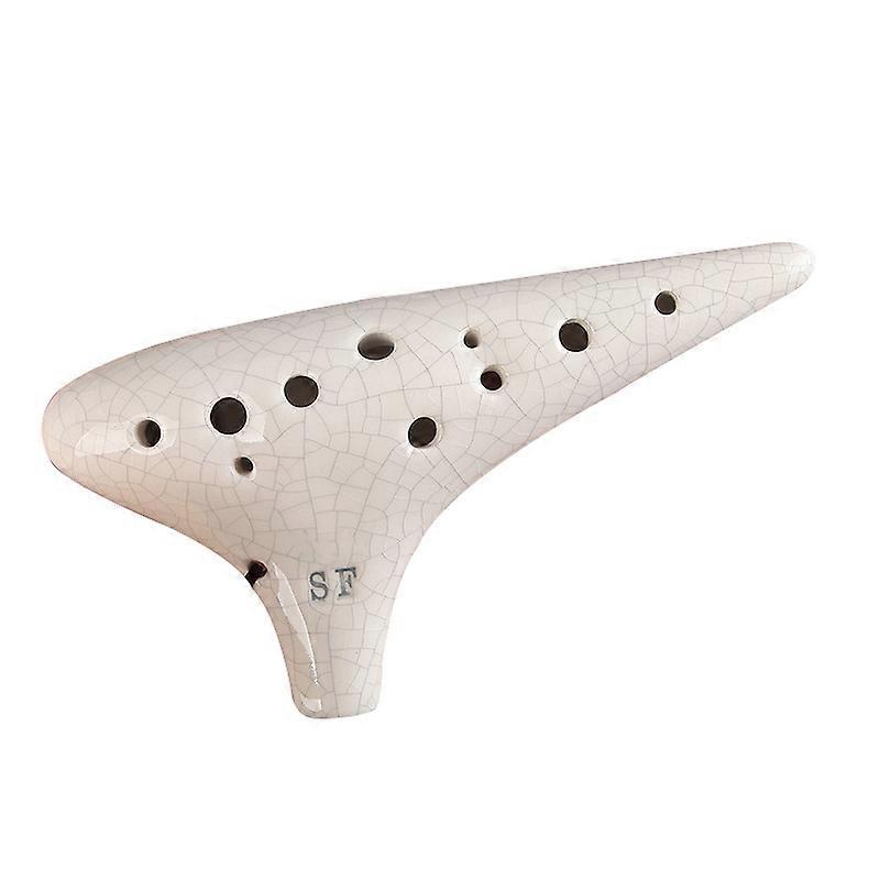 12-hole Rice-fired Soldering Ocarina Soprano F Tone Beginner Teaching Smooth Ocarina 12-hole Sound Quality Ocarina