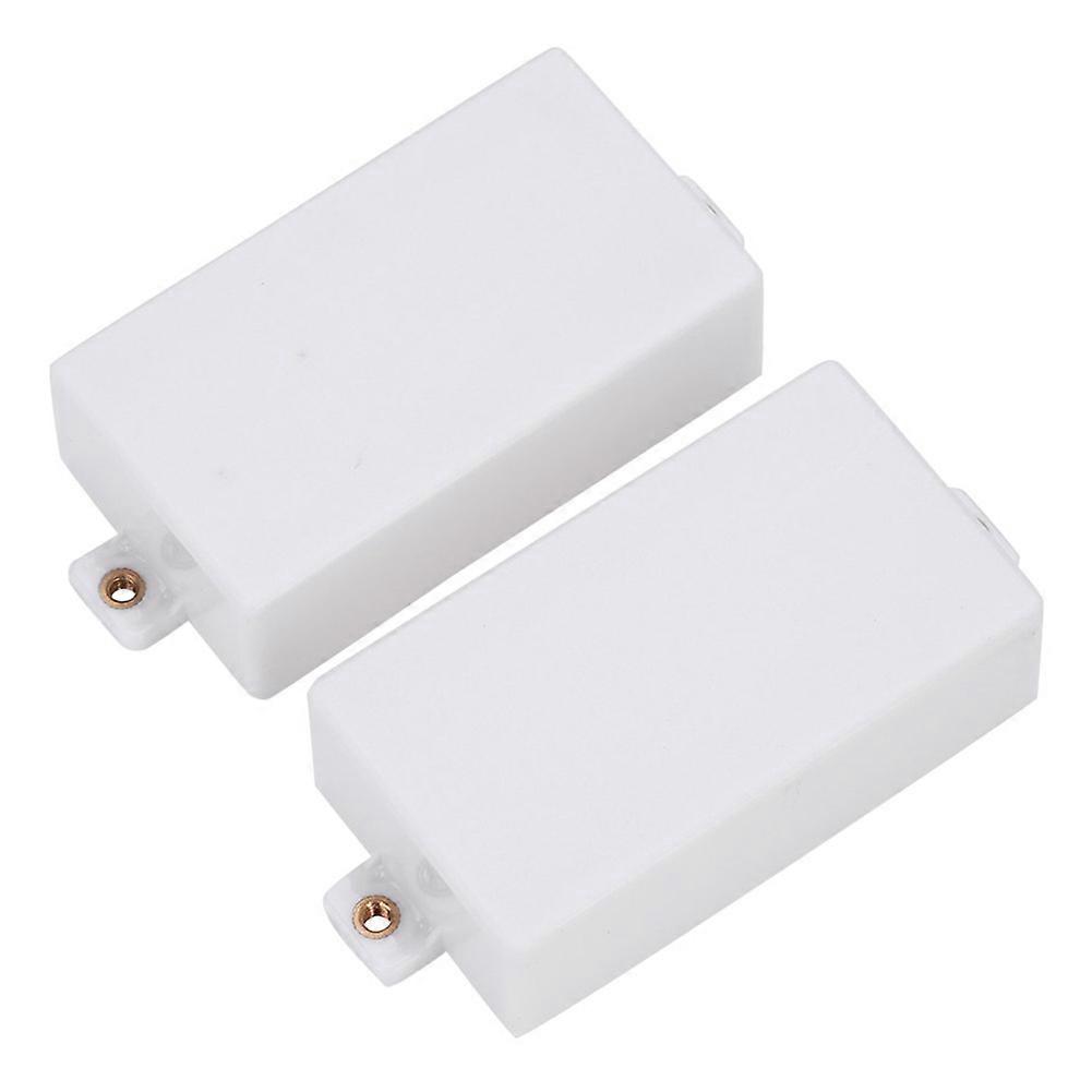 2st elgitarr humbucker pickup täcker förseglade gitarr reservdelar (vit)