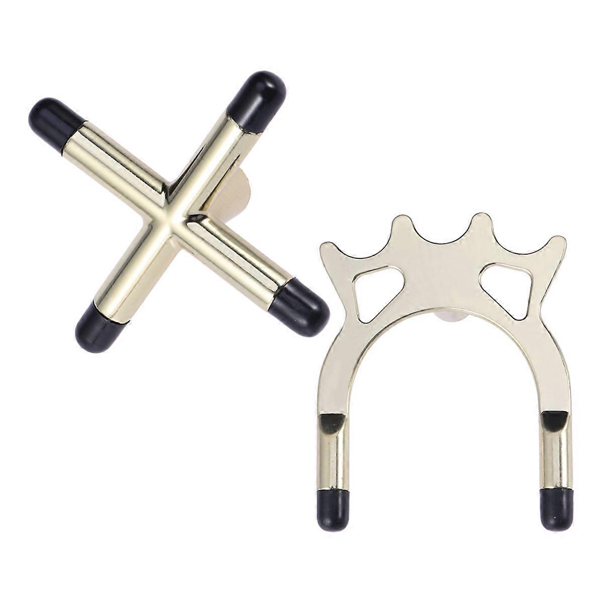 2 PCS Snooker Billiards Cue Racks Bridge Head Cross Holders Antlers Rod Pool Cue Stick Holders Pool Table Accessory