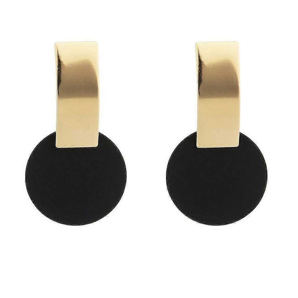 long eardrops square disc shape alloy earrings for   use