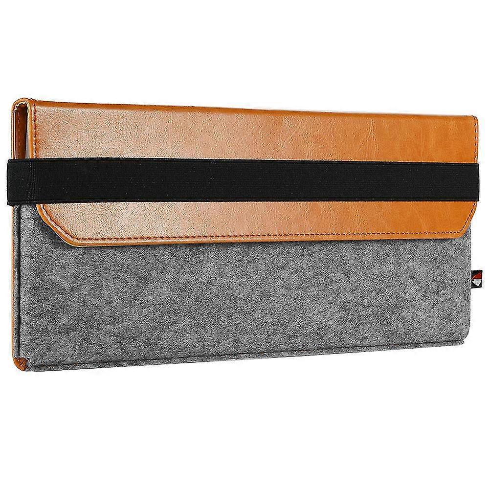 pu leather storage case bag compatible with apple magic keyboard