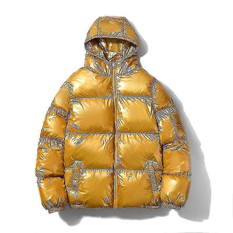 Hupulliset kiiltävät puffer-takit Talvitakit miehille