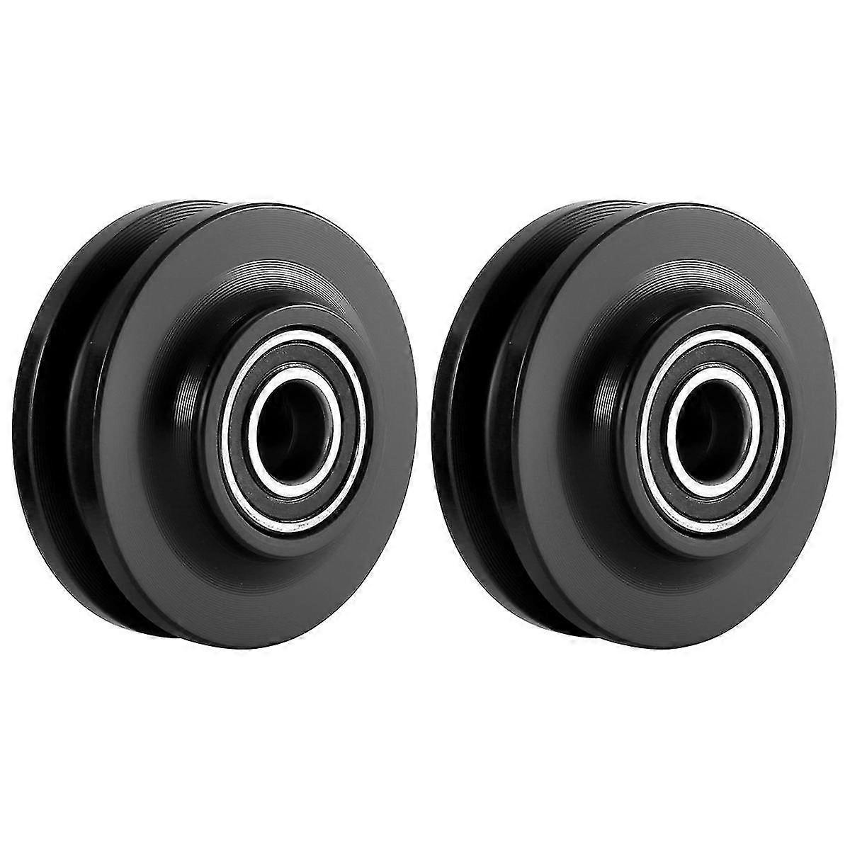 2pcs Sliding Barn Door Wheel Heavy Duty Cabinet Window Pulley Roller Quiet Sliding Door Track Perfe