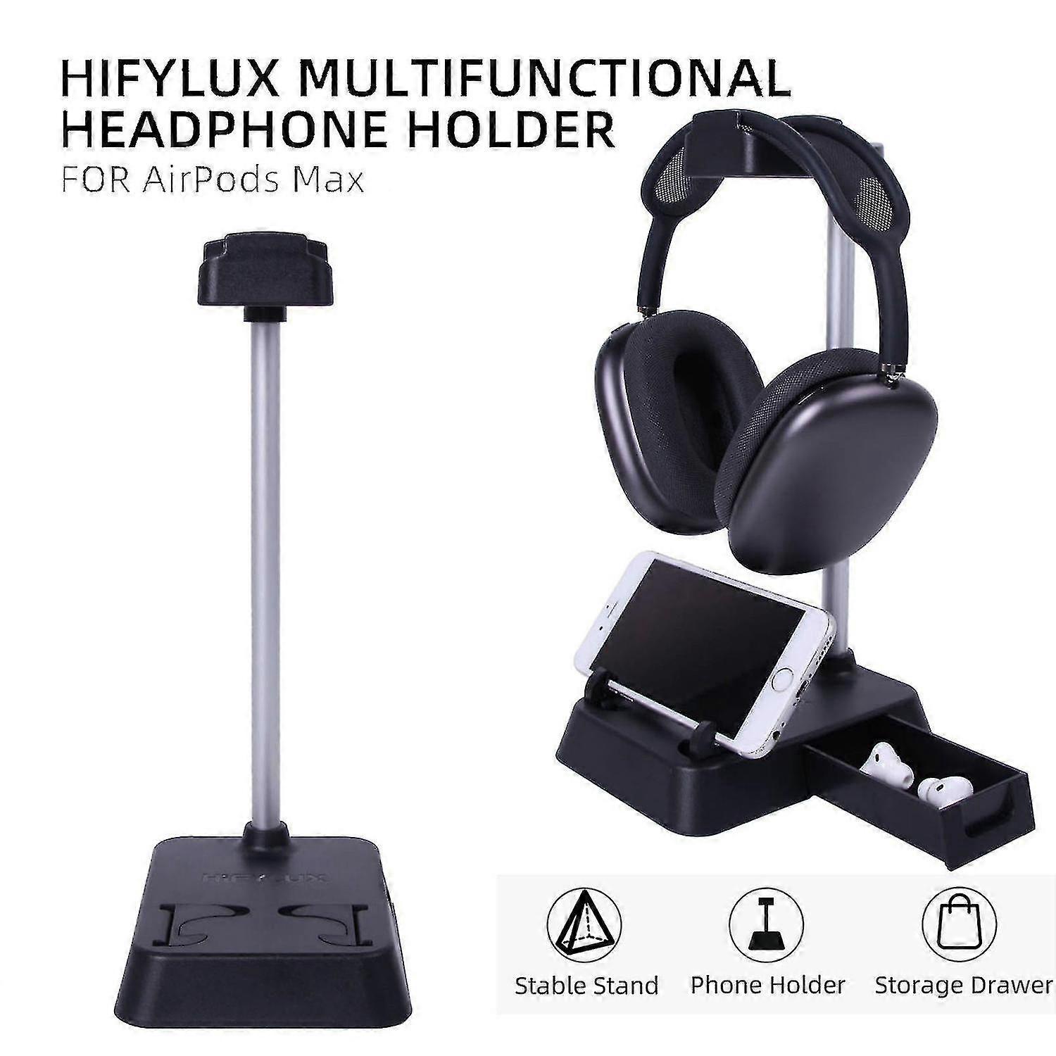Solid Aluminum Desktop Headphones Hanger Base Stand For Airpods Max Headphones