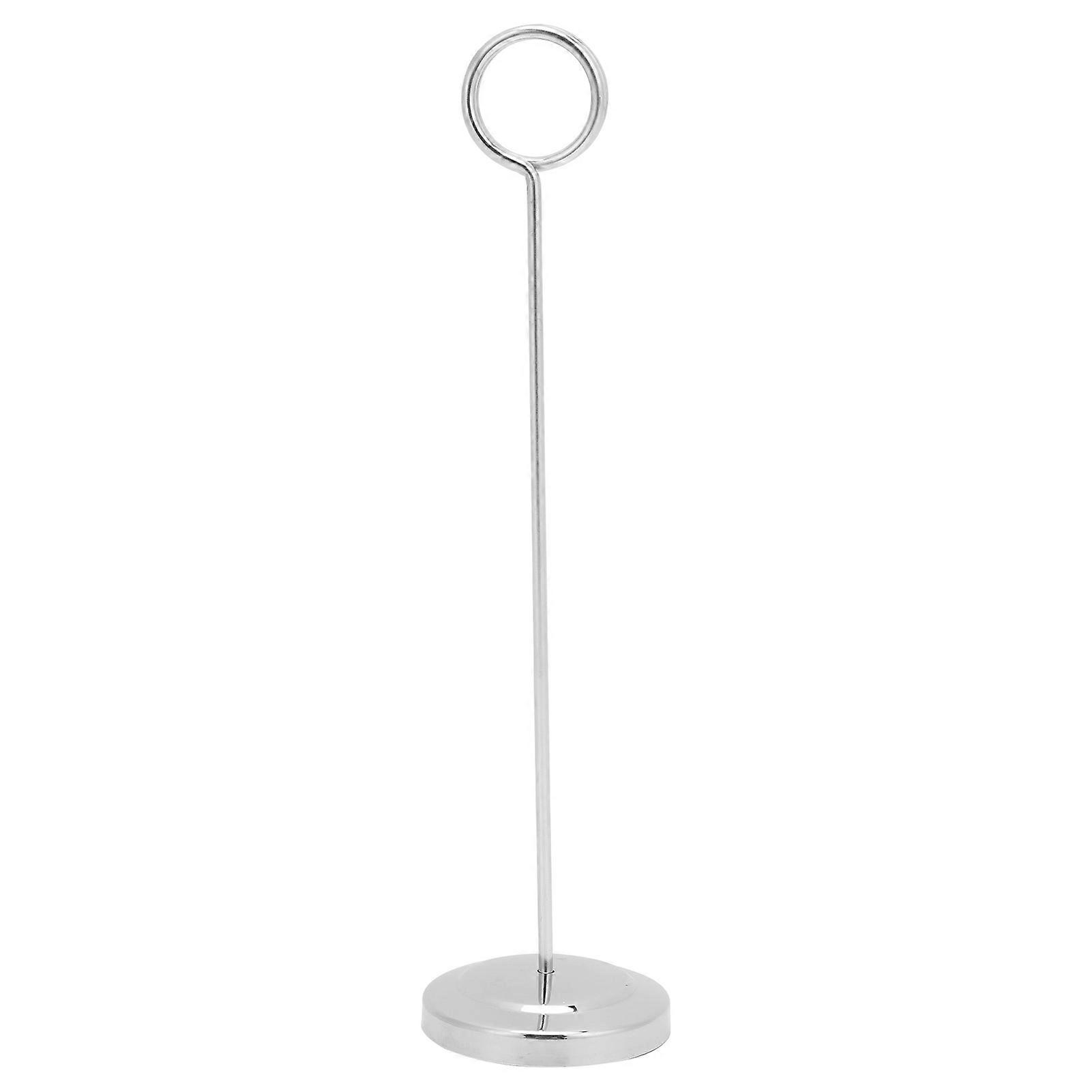 Porte-numéro de table argenté, multifonction, durable et robuste, avec pinces pour cartes de visite, pour mariage, fête, bureau