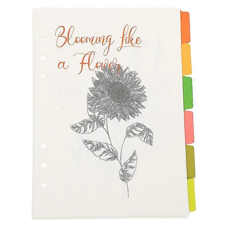 1 Set Of Pp Creative Index Classified Labels Colorful Index Binder Dividers