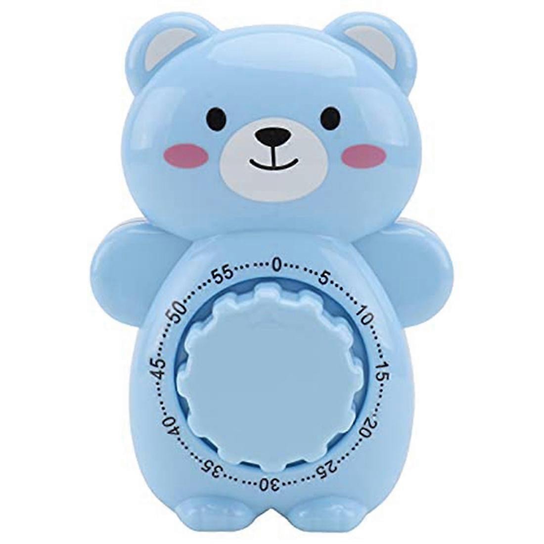 Mechanical Timer Kitchen Timer Countdown Timer Cartoon Bear Shape Egg Timer 60 Min for Cooking,Spor