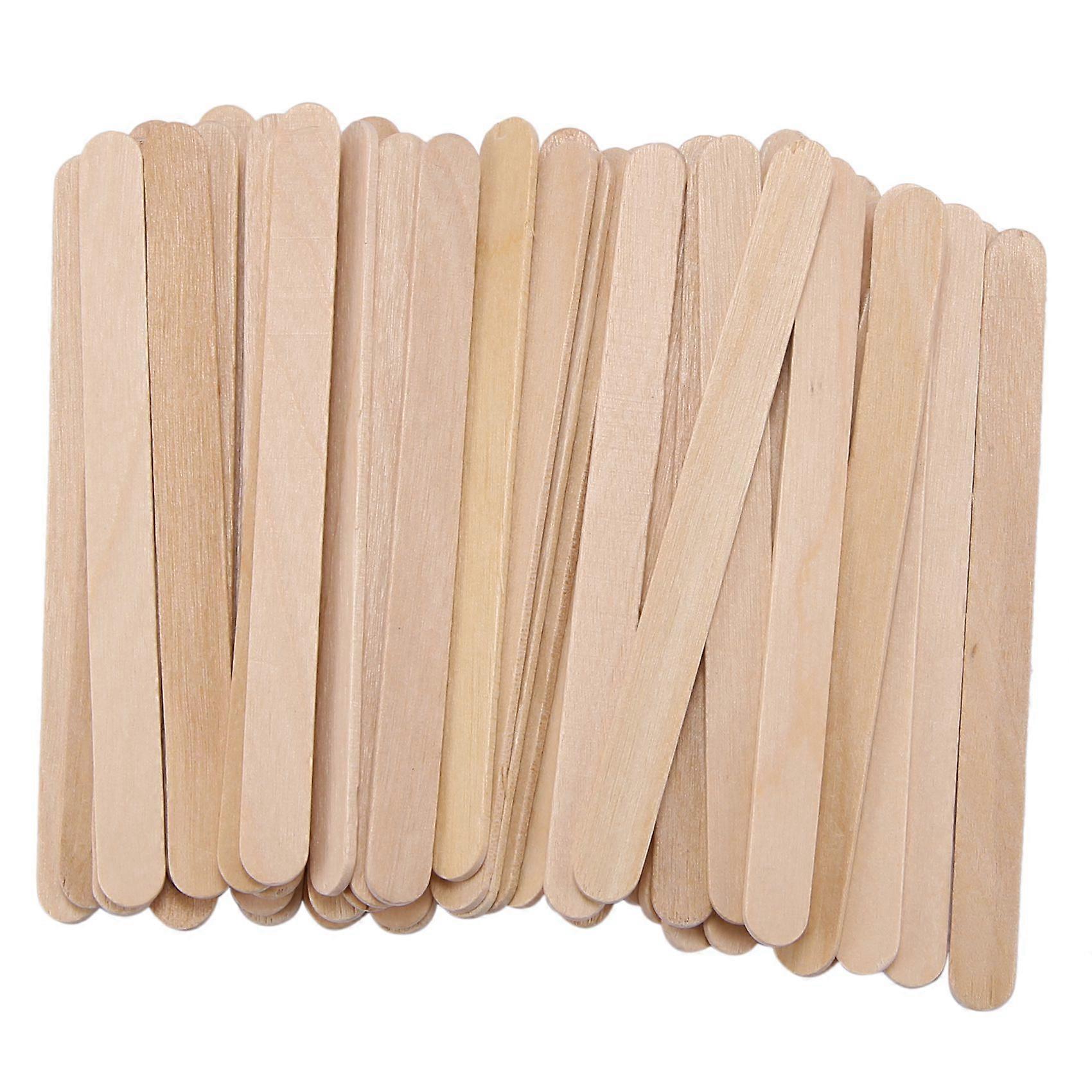 200 Pcs Craft Sticks Ice Cream Sticks Wooden Popsicle Sticks 114MM Length Treat Sticks Ice Pop Stic