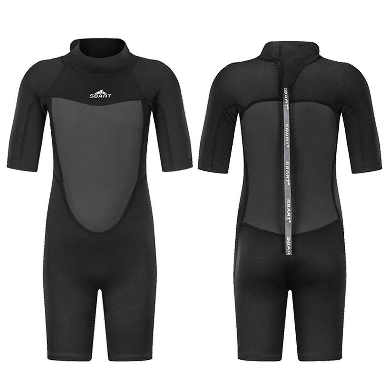 Quick Drying and Comfortable Children Wetsuit Zipper Design Easily Wear Diving Suit for Keeping Body Warm Underwater