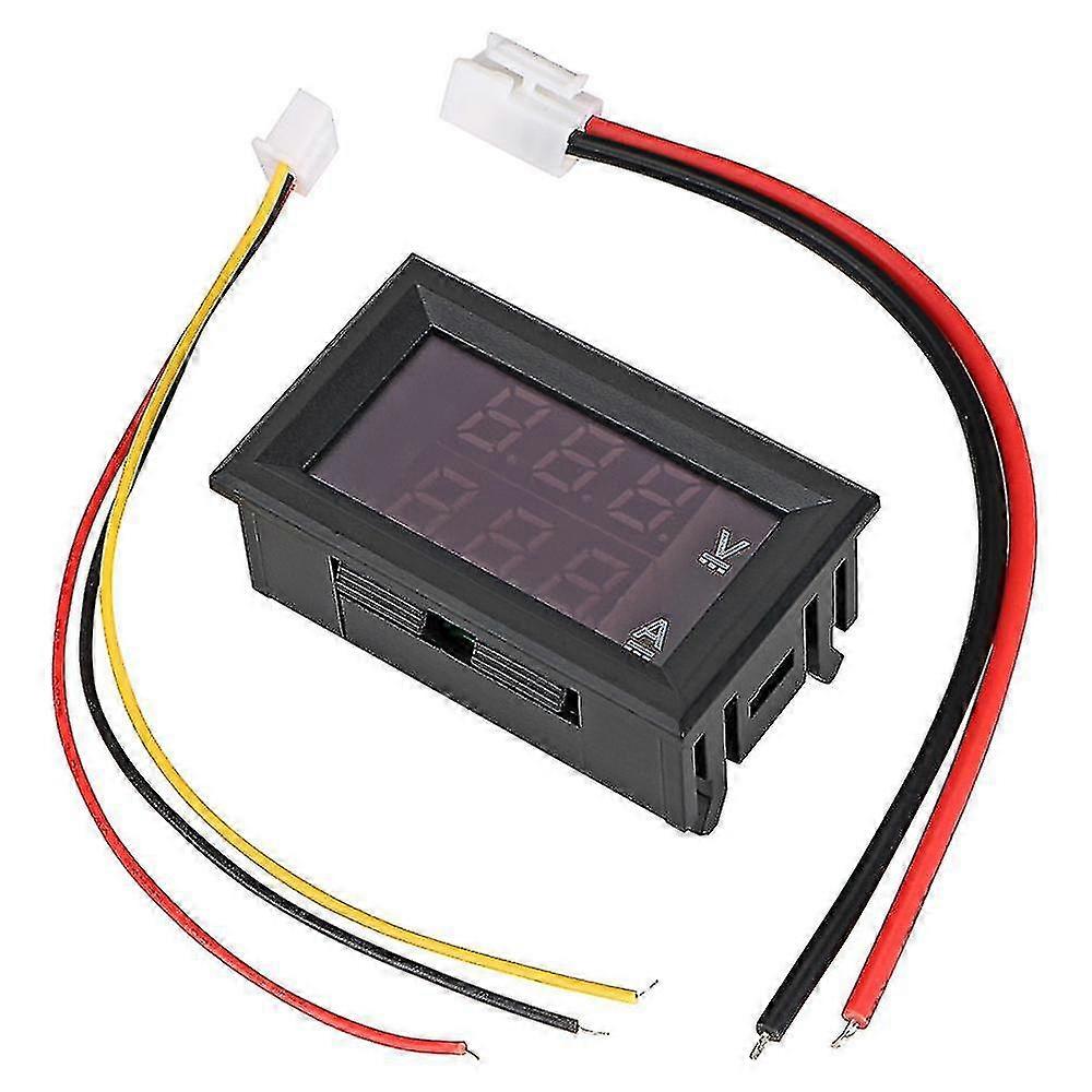 Voltmeter Current Meter Amperemeter Voltage Indicator Tester Volt Ampere Meter Mini Digital Voltmeter Ammeter Led Display With Cable