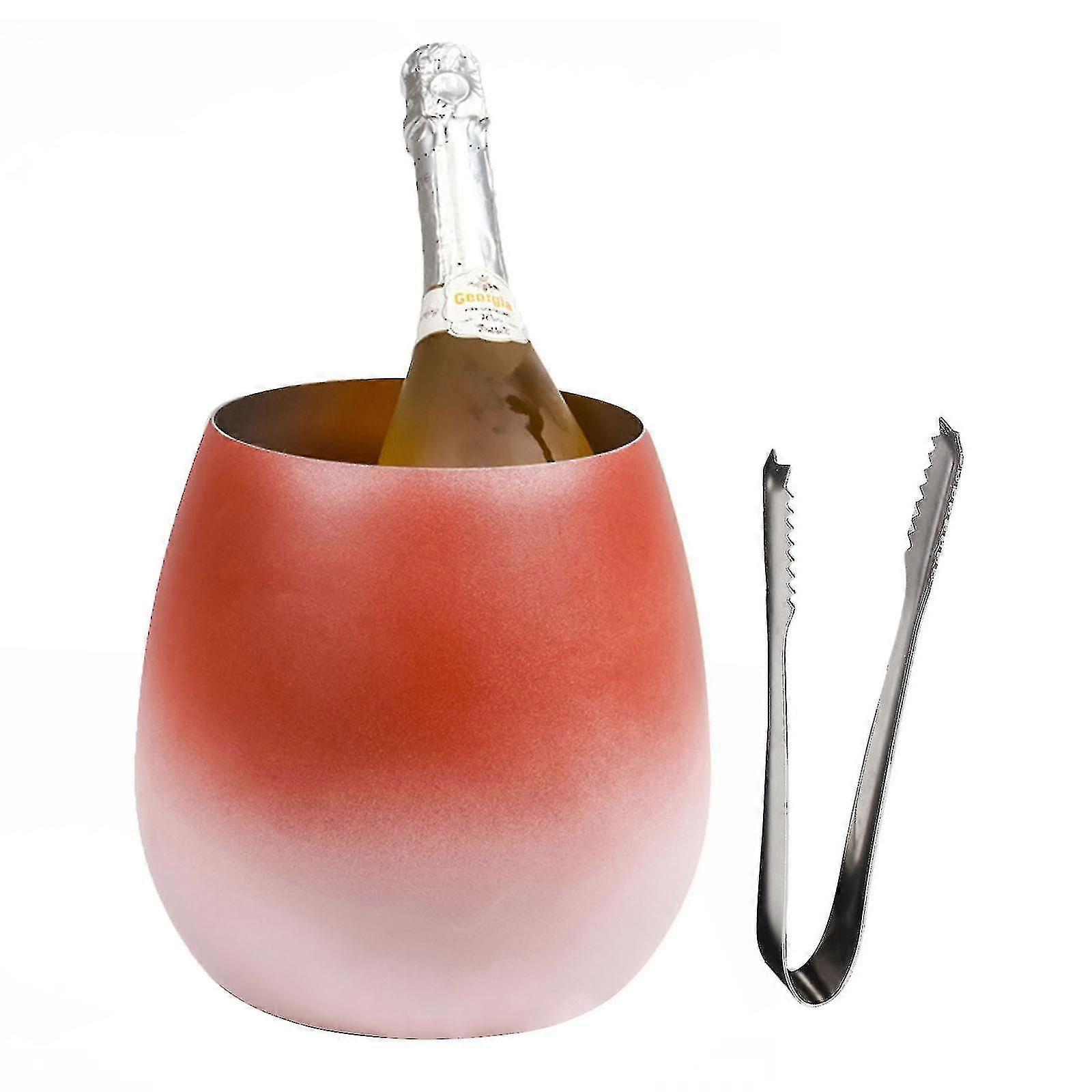 Guscio d'uovo Ice Wine Cooler Champagne Secchio durevole metallo 5l Creative Gradient acciaio inossidabile