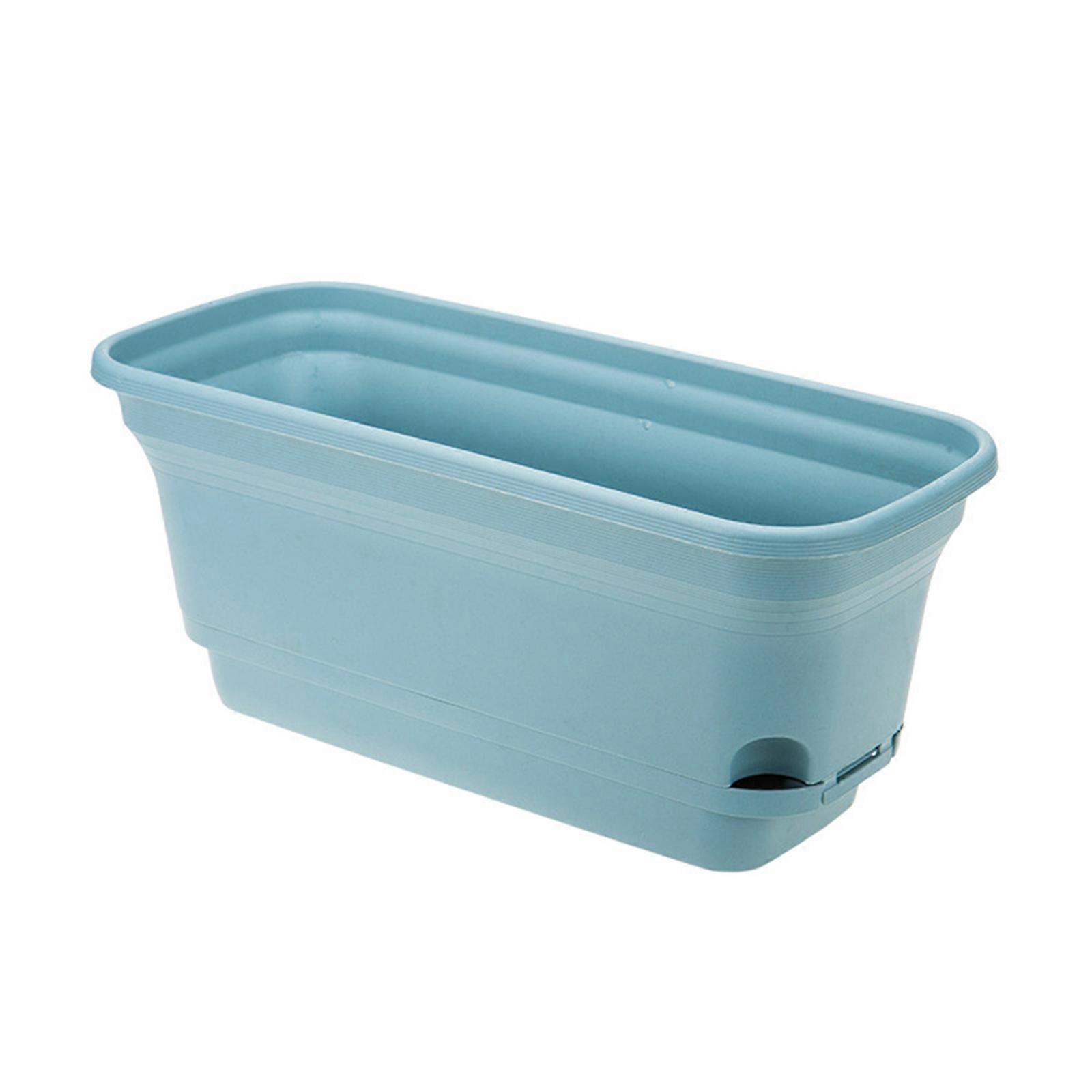 Reusable Plastic Flower Pots Large Capacity Rectangular Plants Container for Family Balcony Plants Vegetables Flowers New