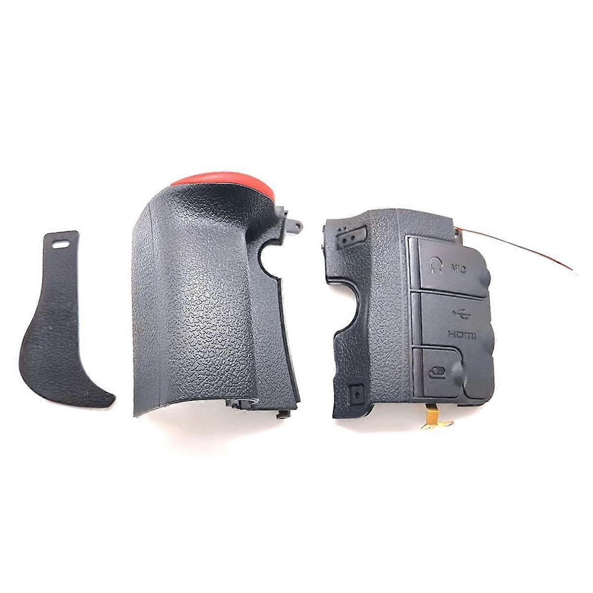3PCS لكاميرا D600 D610 قبضة الجسم أسفل المطاط غطاء وحدة جزء اليد