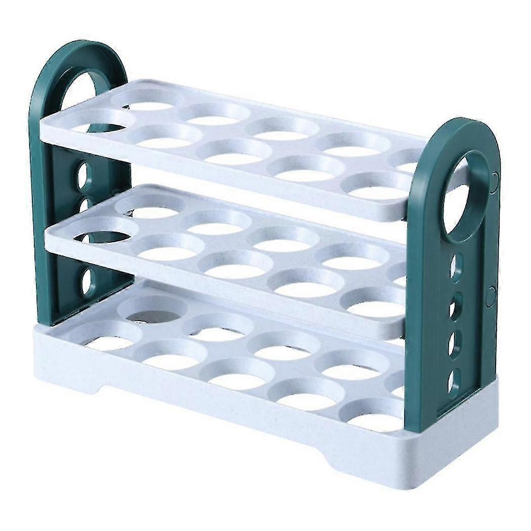 New Refrigerator Egg Storage Box Rotating Fridge Egg Holder Case Space-saving Egg Organizer Contain
