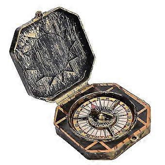 1pc Halloween Cosplay Pirate Compass Prop Without Compass Function Fake Compass Halloween Cos Party Supplies