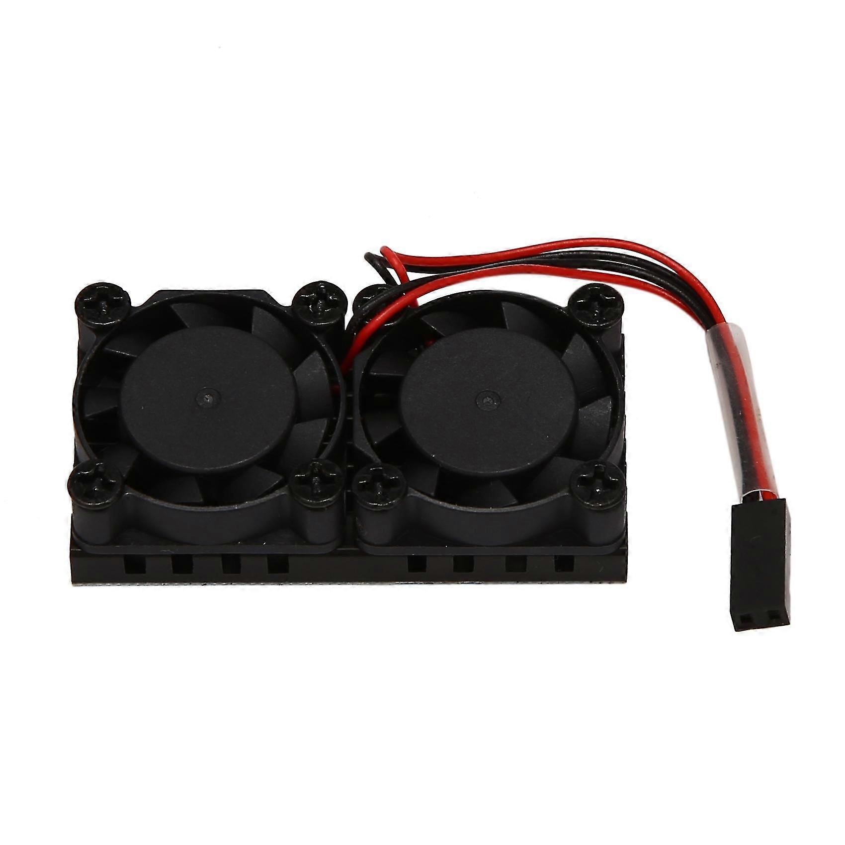 For 4 Model B Fan With Heat Sink Ultimate Double Cooling Fans Cooler For 4b/3b+