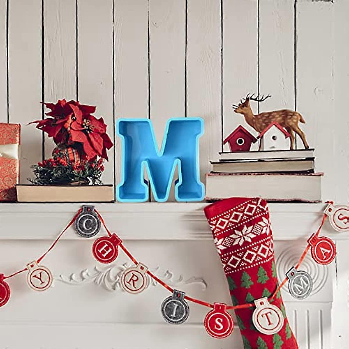 Large Alphabet Epoxy Resin Mould Large Letter Molds 3D Alphabet Letter ...