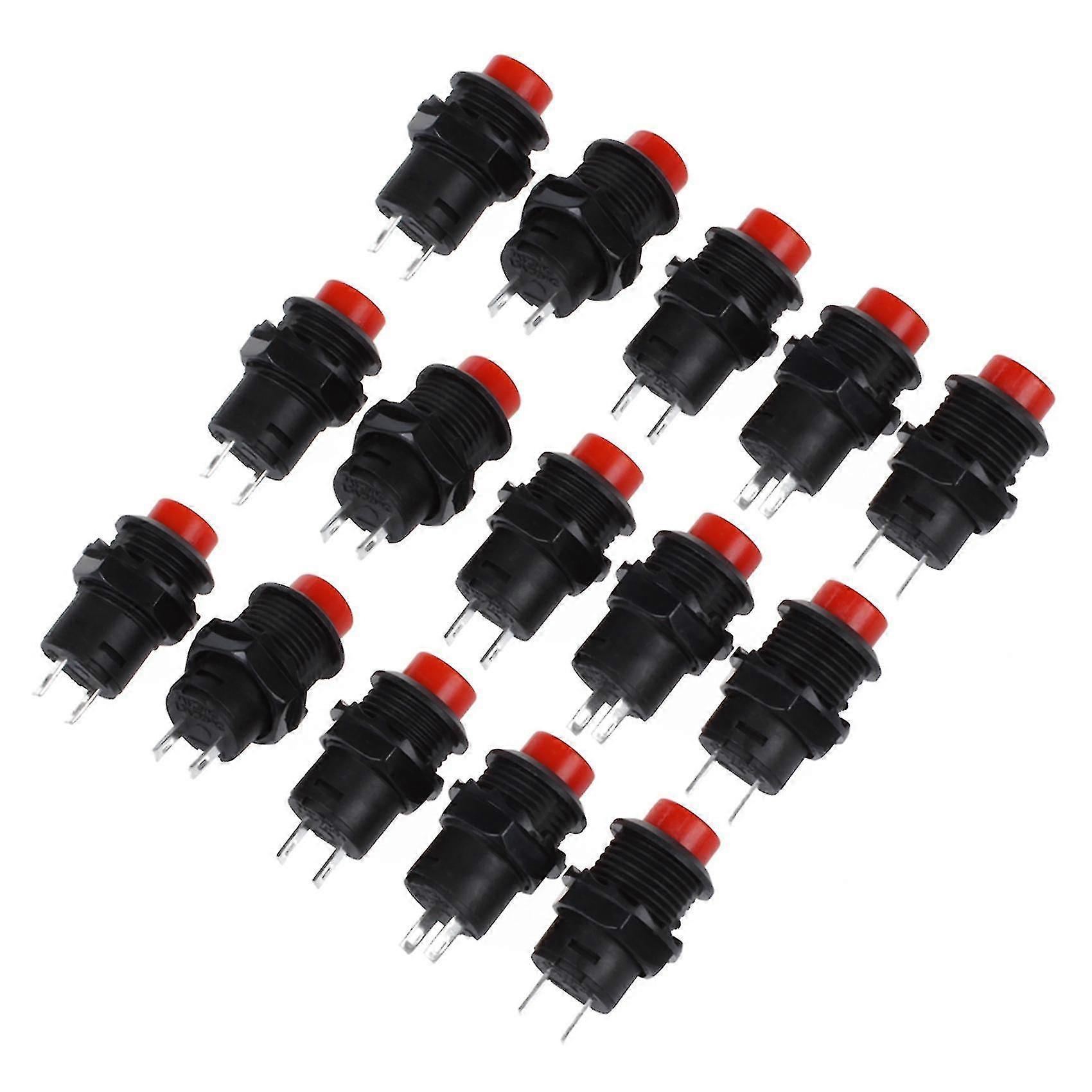 5 Pcs X Momentary Dash Off-(on) N/o Push-button Switch Car/truck 9v