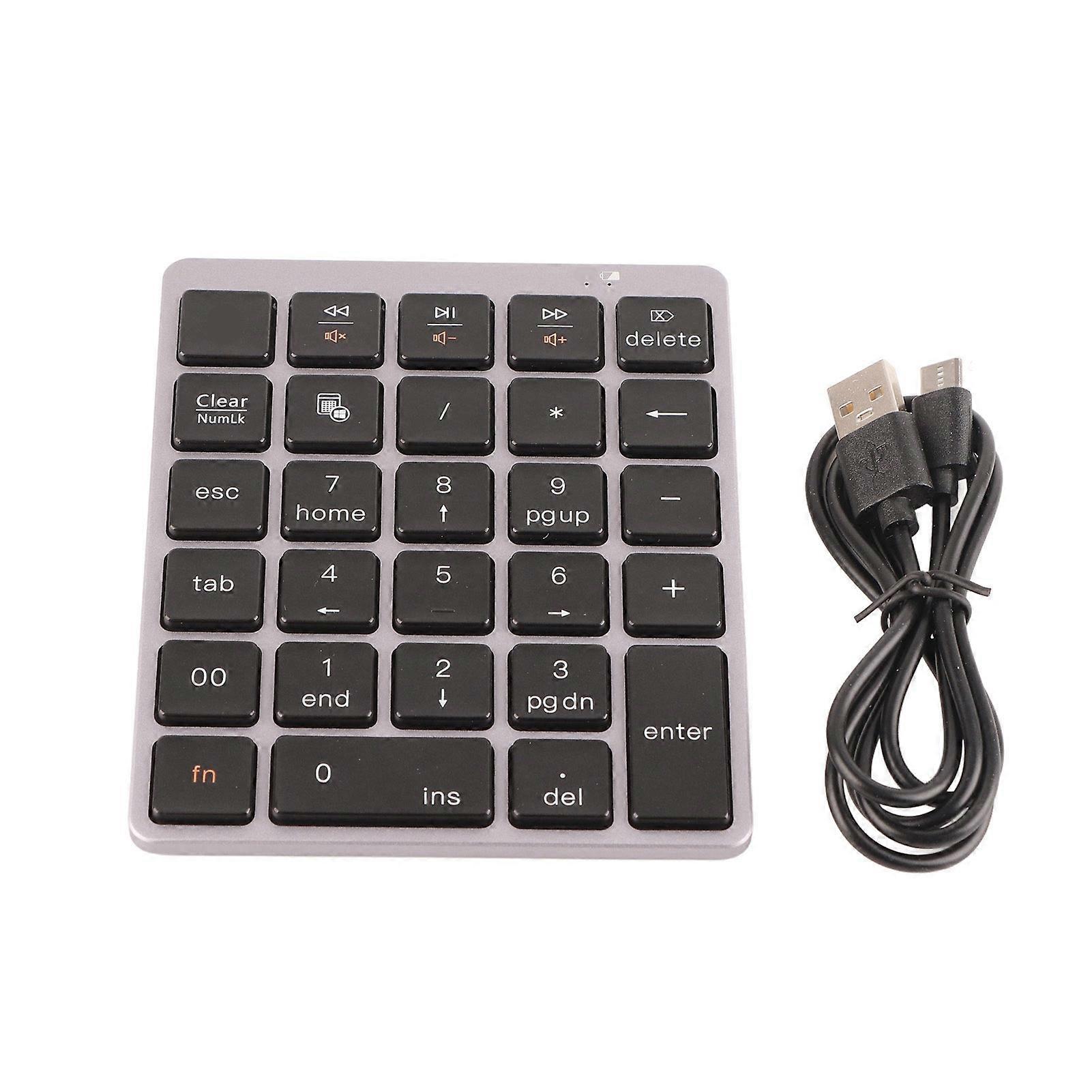 Bluetooth 3.0 Wireless Mechanical Numeric Keypad Notebook Desktop Computer Accessory YEMMA