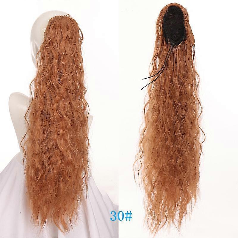 Cordon de serrage Puff Long Kinky Afro Curly Queue de cheval Synthtique Afro-Amricain Extension Queue de Cheval Clip Dans Postiche