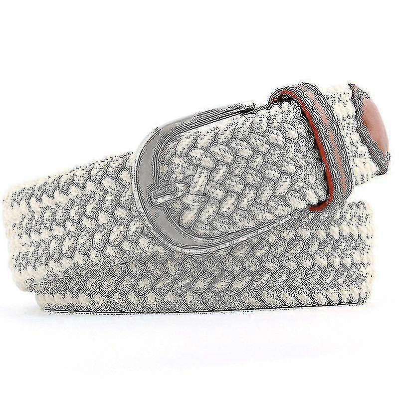 Unisex Elastisk Webbing Flettet Stretch Plaited Vevde Spenner Belter