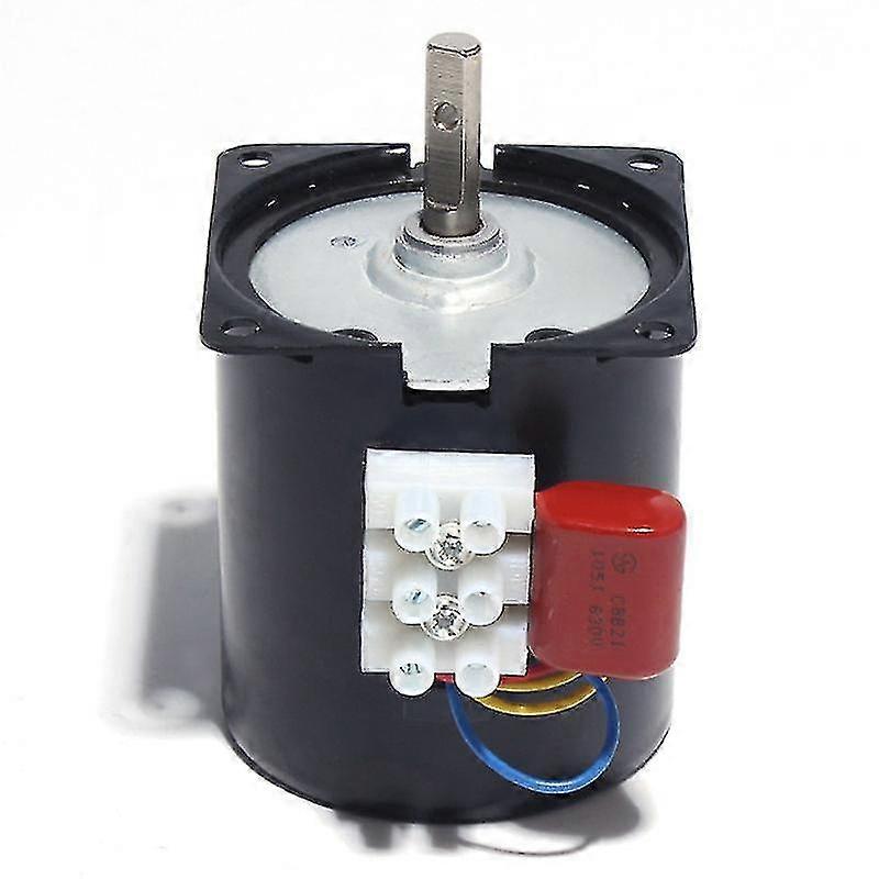 عكسها والعتاد AC موتور مغناطيس دائم الكهربائية منخفضة السرعة 2.5r / دقيقة 220V 14w-size50rpm
