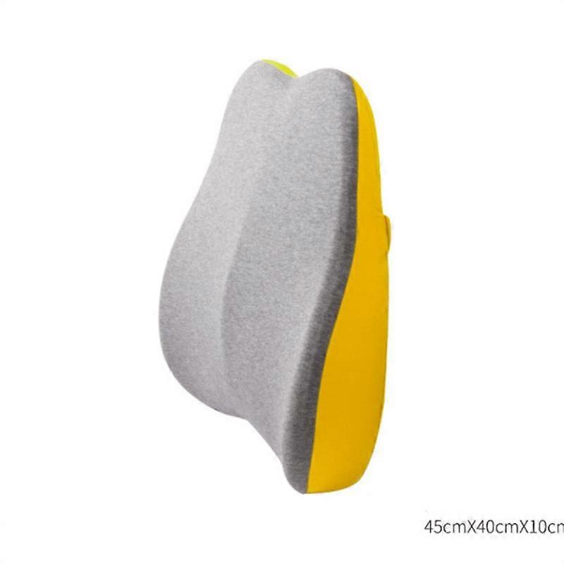 MIMIGO Comfort Lumbar Support Pillow for Office Chair Back - Improve Posture While Sitting - Memory Foam Cushion Design for Computer Desk, Car, Gaming