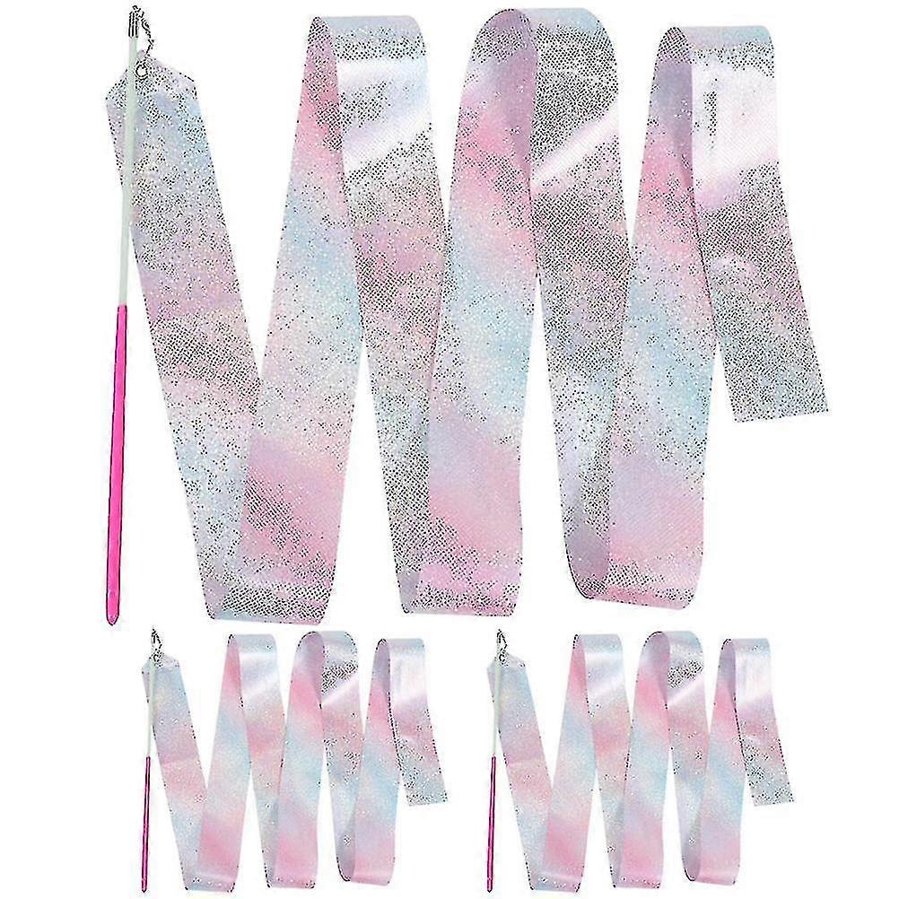 3 قطع الجمباز الشريط اللياقة البدنية الجمباز الشريط الجمباز أداء الرقص الشريط