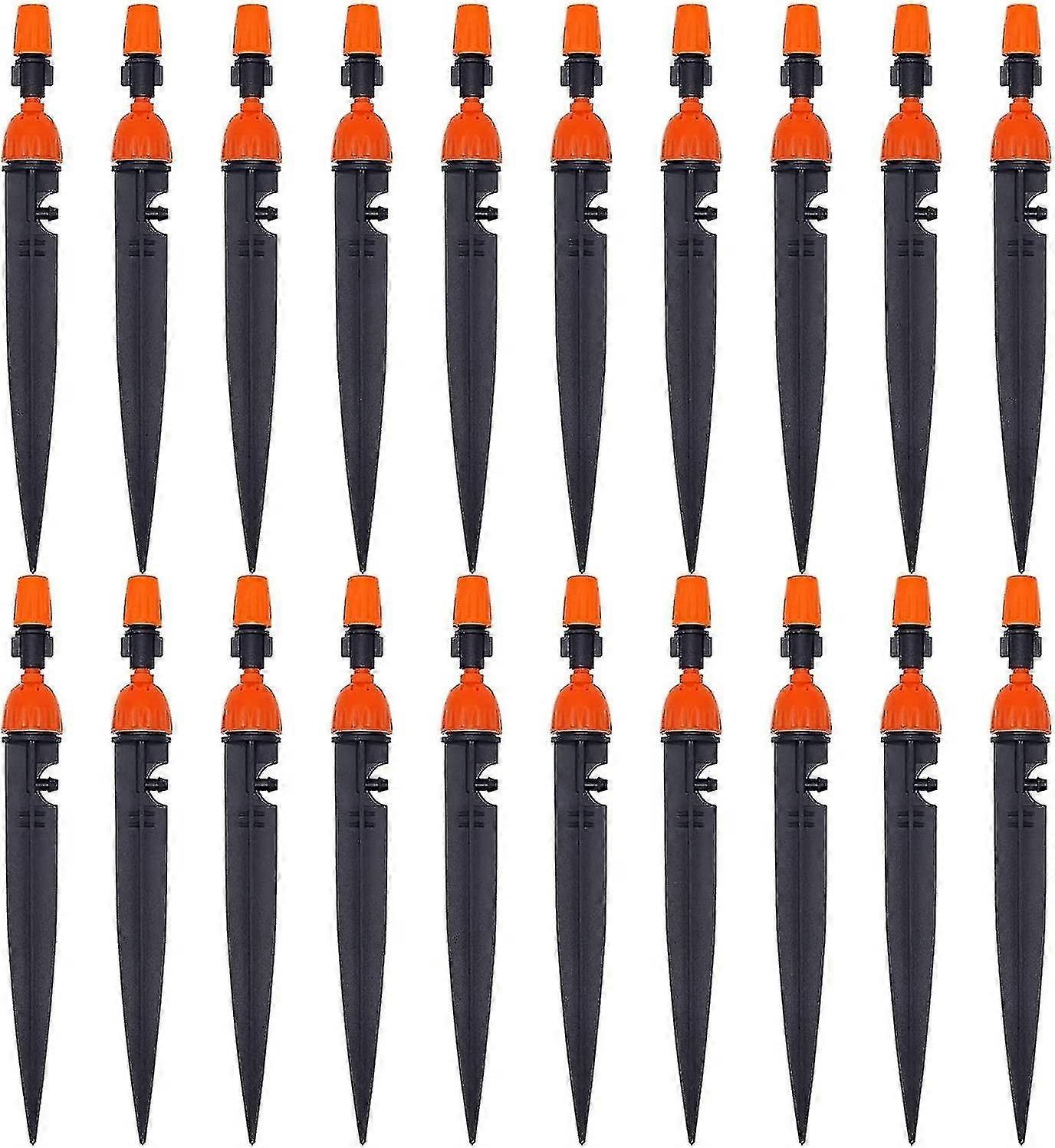 Ground Insert Atomizing Adjustable Dripper 360 Degree Drip Irrigation 50 Pcs - ya01