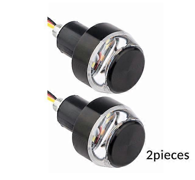 12V CNC Turn Signals Motorcycle LED Handle Bar End Blinker for 22mm Handlebar Signal Light Flashing for Handle Bar