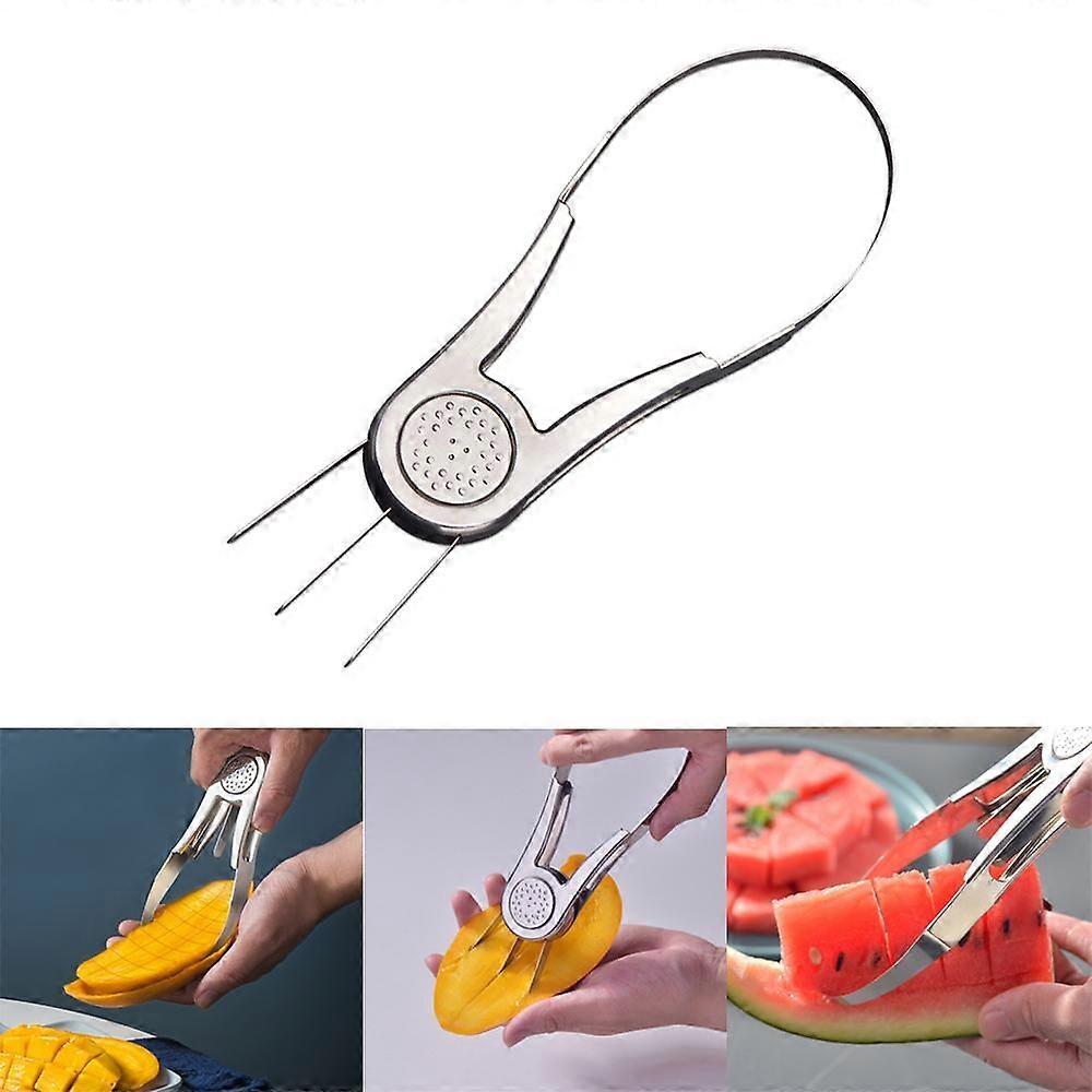 1PCS Mango Slicer Separator Mango Splitter Cutter Divider Cuber Pit Remover Fruit Diced Tool Kitchen Supplies, Mango meat remover and mango dicing art