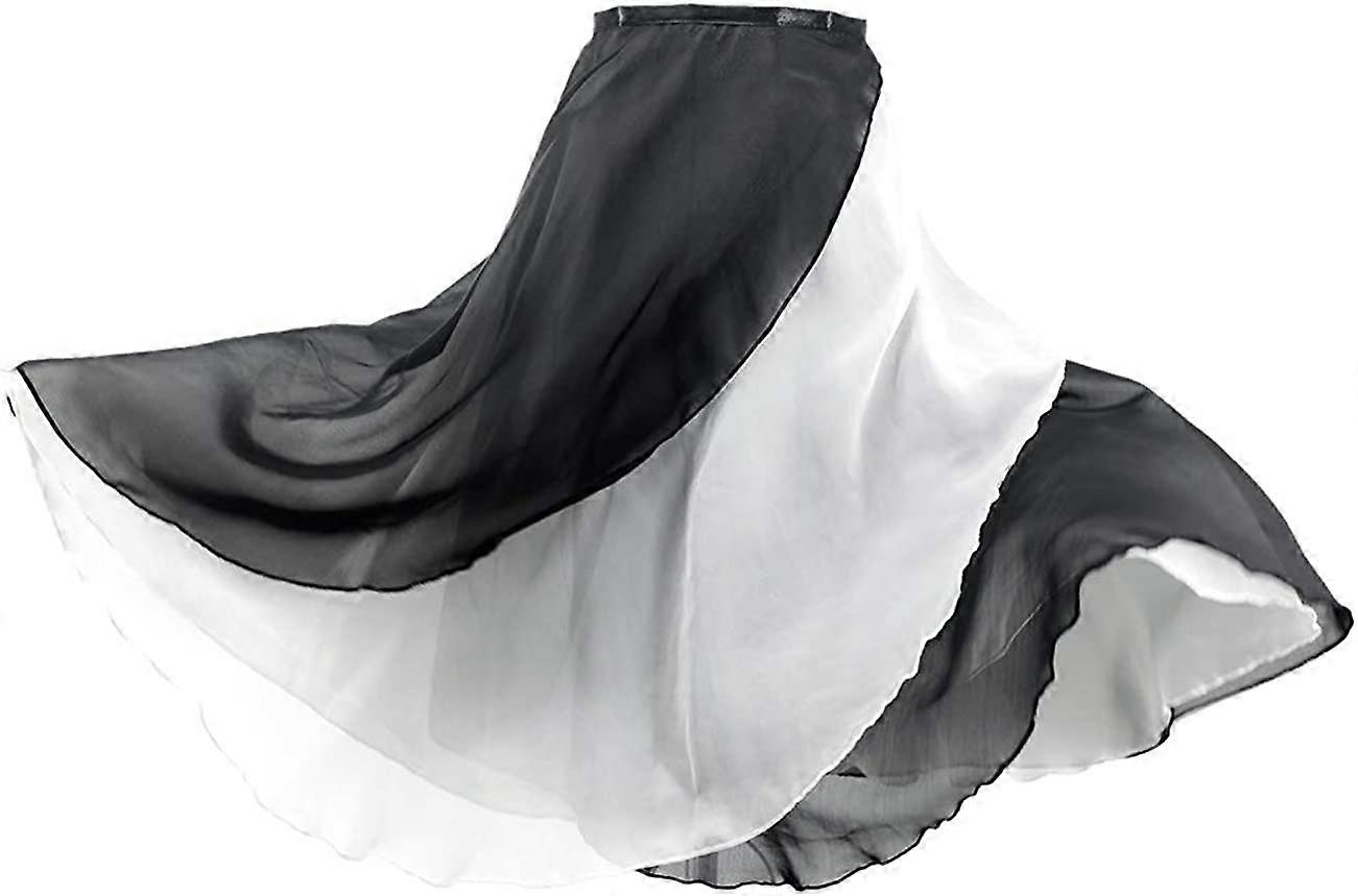 Pentru femei Fuste de balet Fuste lungi transparente de dans negru cu cravată talie S-2XL