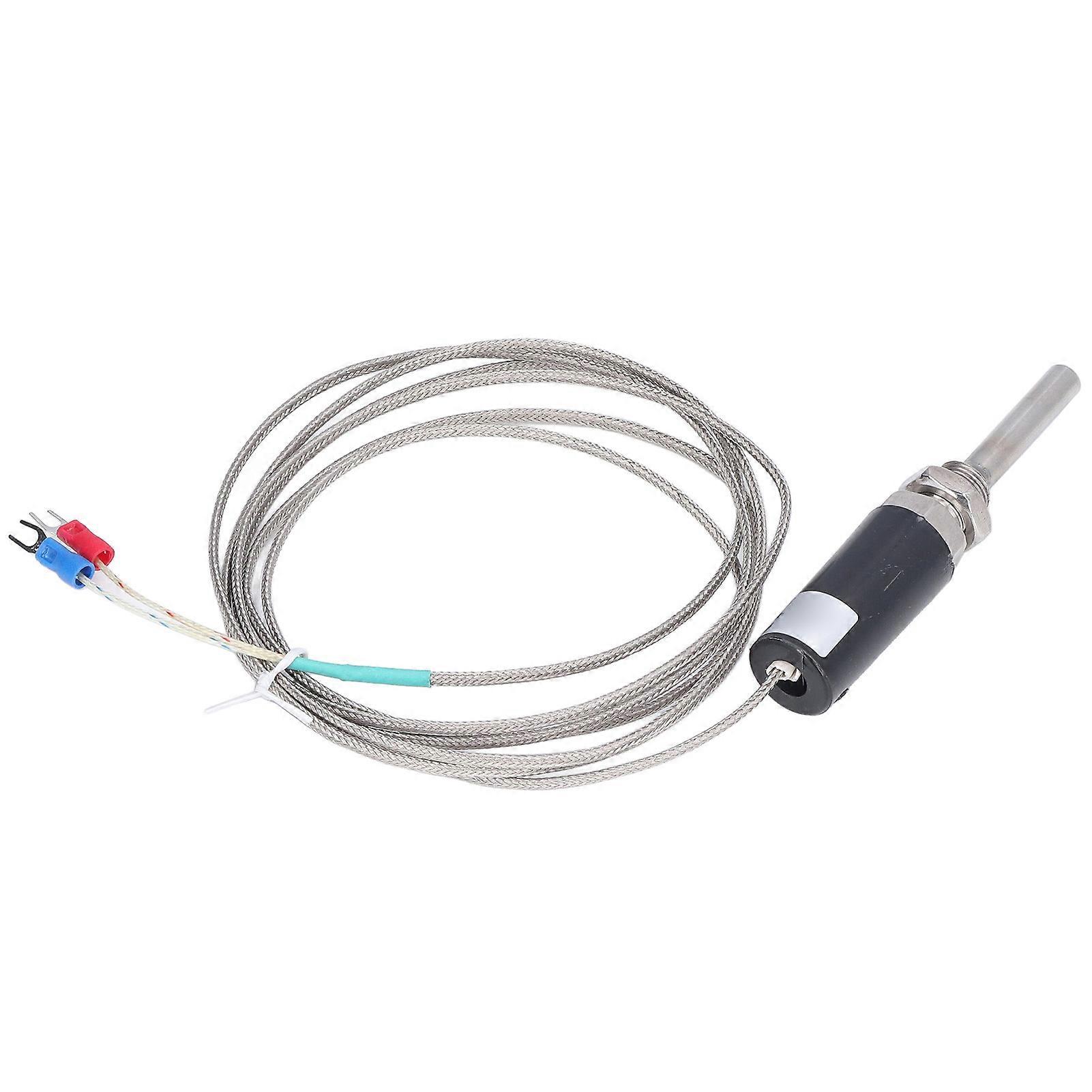 Temperature Sensor Probe K Type Thermocouple Ground Shielded Wire 0-800 50mm WRNT-01