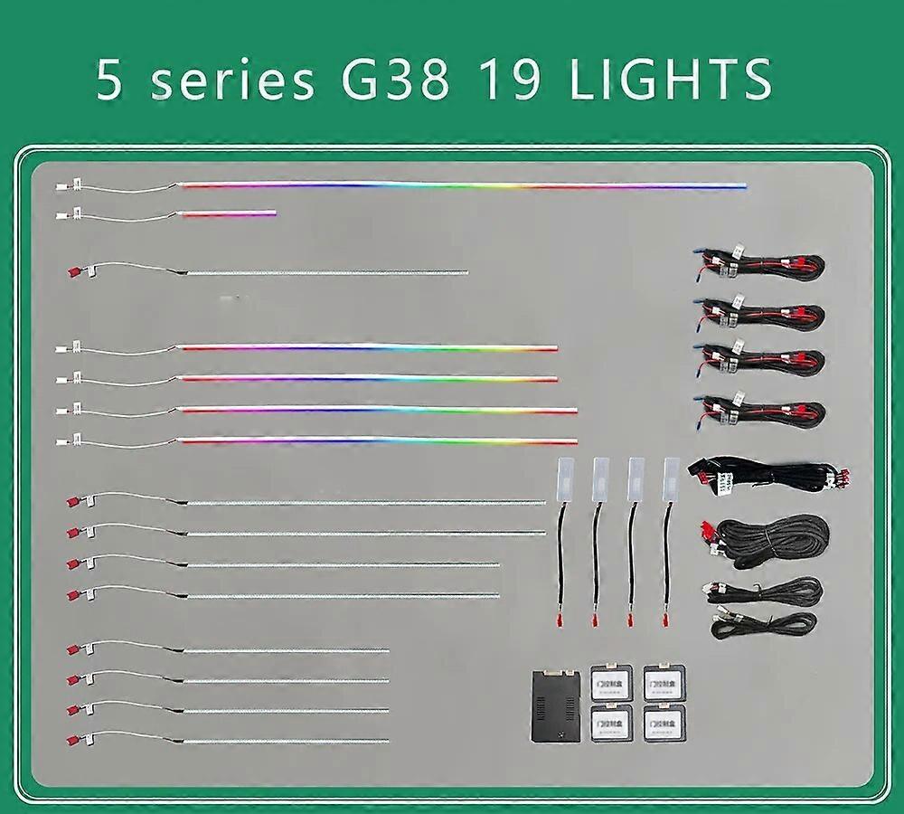 BMW G30 G38 5シリーズアンビエントランプミッドレンジツイーターHiFi音楽ステレオホーンアンビエントライト用11色LEDスピーカーカバー