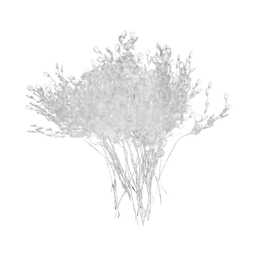 DIY Hochzeit Teardrop Perlenstränge, weiß, Acryl, 50 Stück, Blumenkranz