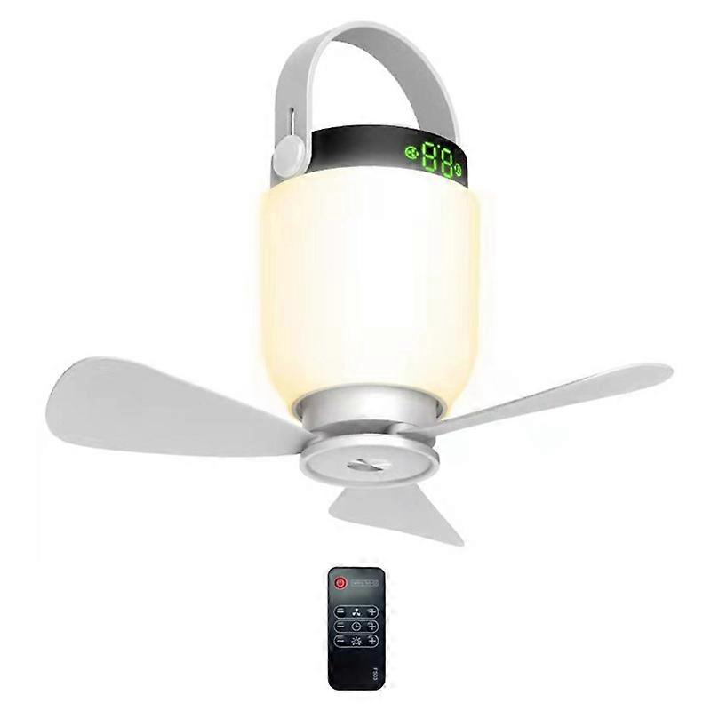 8000mAh USB Ceiling Fan Digtal Display Rechargeable Remote Countrol Timing